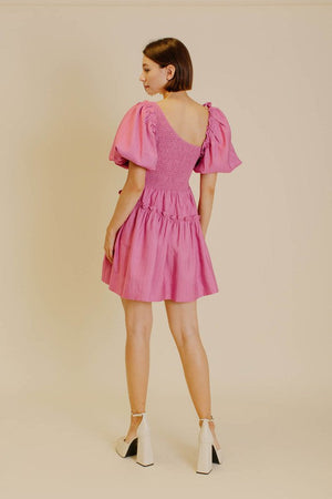 AUREUM Women's Dresses Asymmetrical Ruffle Mini Dress || David's Clothing