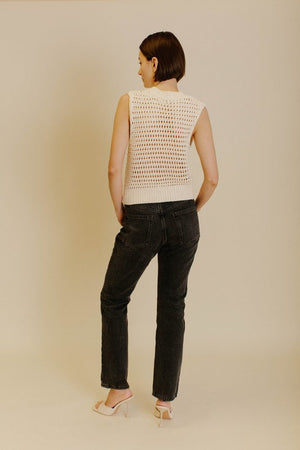 AUREUM Women's Top Crochet Vest || David's Clothing
