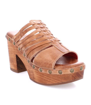 BED STU Women's Shoes Bed Stu Platform Wood Heeled Open-toed Clog Shantel || David's Clothing
