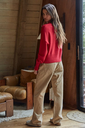 BY TOGETHER YOU AND I Women's Sweaters By Together Uptown Mock Sweater || David's Clothing