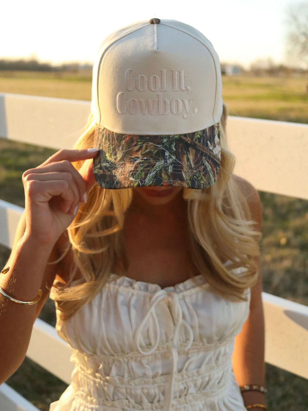 CHARLIE SOUTHERN Women's Hat CAMO / - Charlie Southern Cool It Cowboy Trucker Hat - Camo COOLITTRUCK