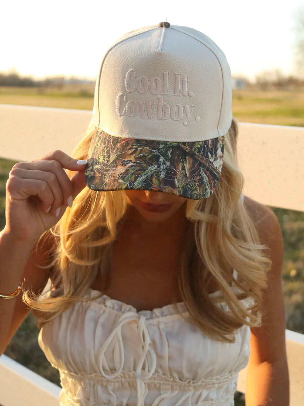 CHARLIE SOUTHERN Women's Hat CAMO / - Charlie Southern Cool It Cowboy Trucker Hat - Camo COOLITTRUCK