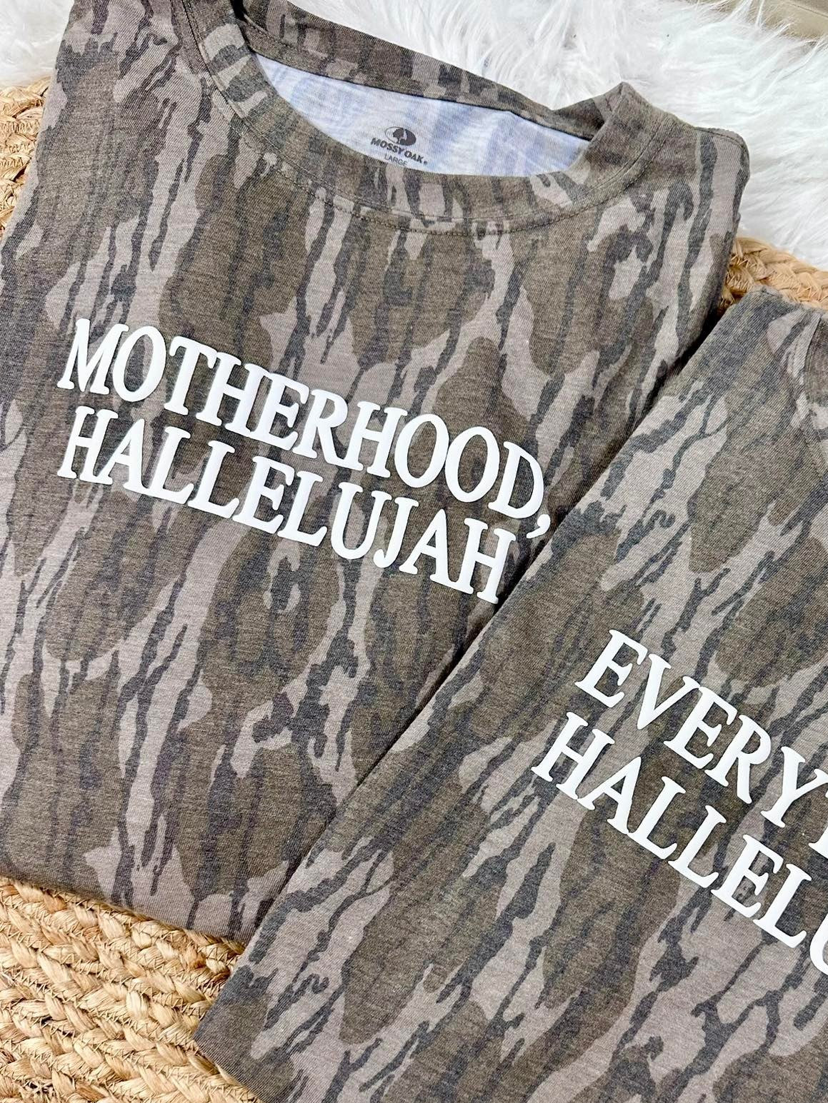 DASH FORWARD Women's Tee Motherhood Hallelujah Bottomland Puff Tee