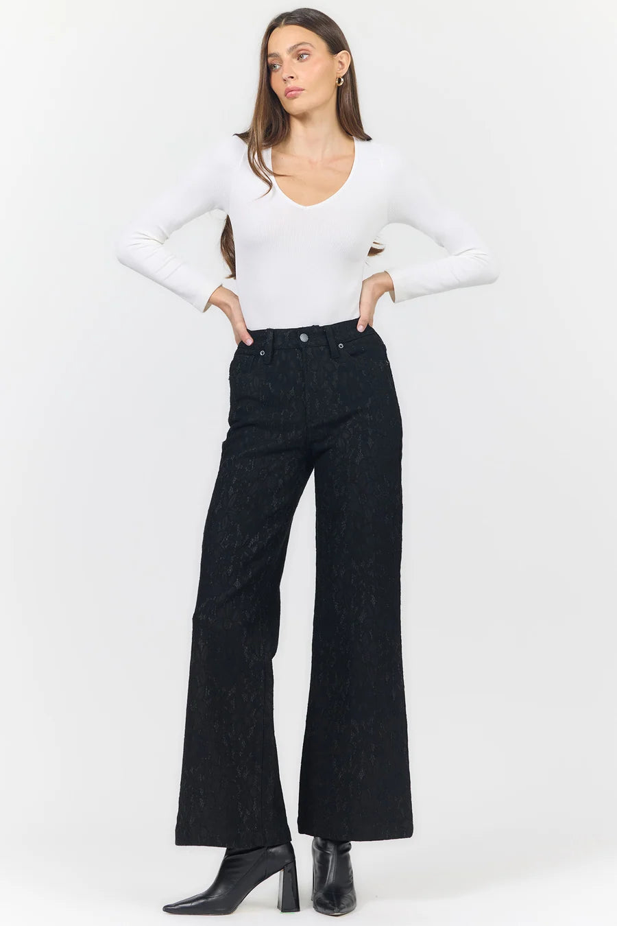 DEAR JOHN DENIM Women's Jeans Dear John Fiona High Rise Wide Leg Pant