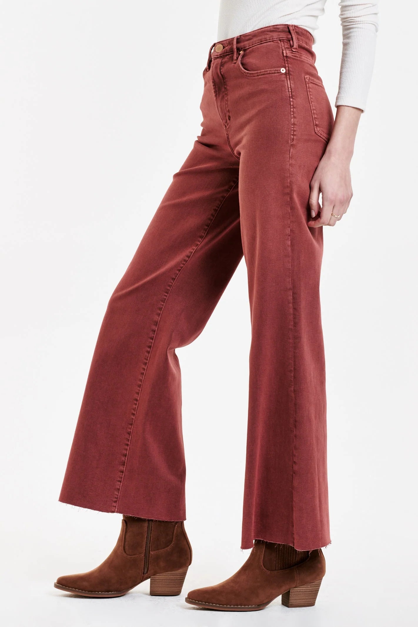 DEAR JOHN DENIM Women's Jeans CINNAMON / 24 Dear John Fiona Super High Rise Wide Leg Jeans || David's Clothing 157CNM