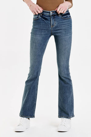 DEAR JOHN DENIM Women's Jeans Dear John Jaxtyn High Rise Bootcut Jeans Silverdale || David's Clothing
