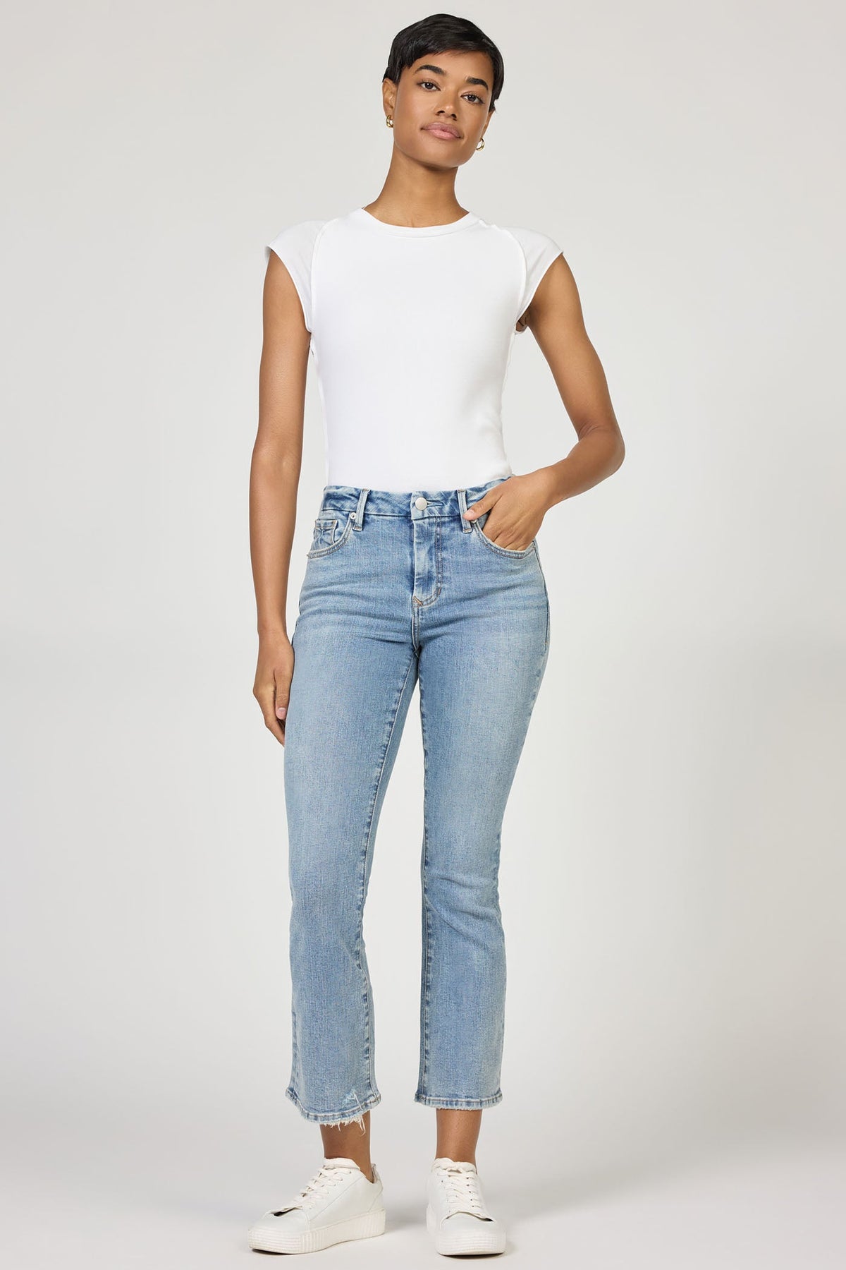 DEAR JOHN DENIM Women's Jeans Dear John Jeanne Mid Rise Clean Hem