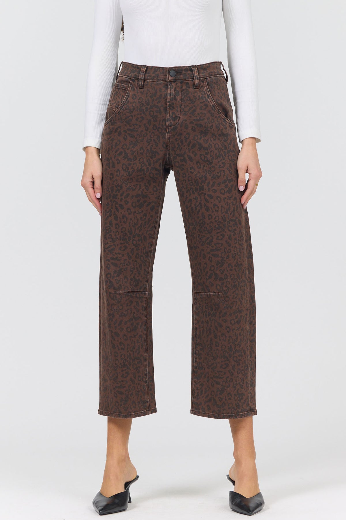 DEAR JOHN DENIM Women's Jeans Dear John Lasso Jean Brown Leopard