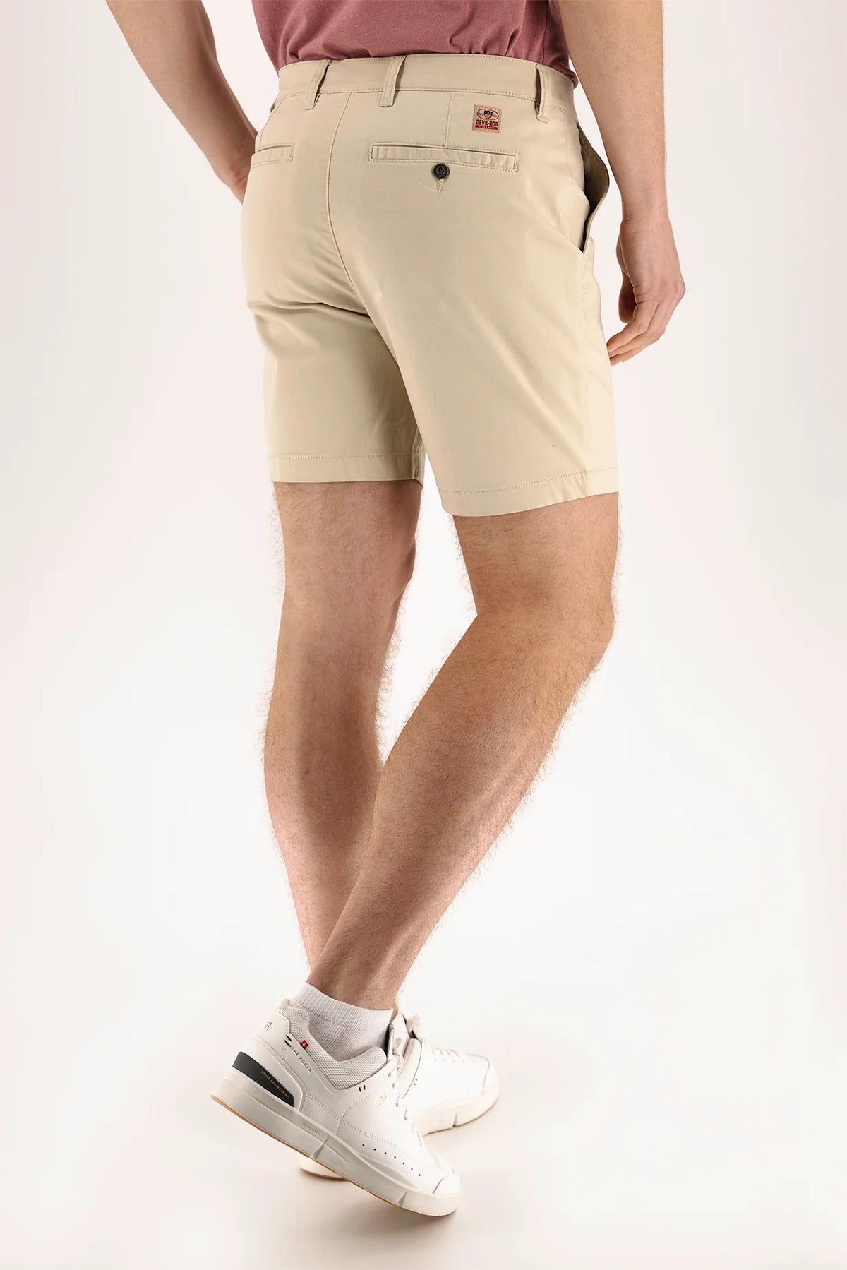 DEVIL DOG Mens Shorts Devil-Dog Chino Short 7" - Brown Rice || David's Clothing