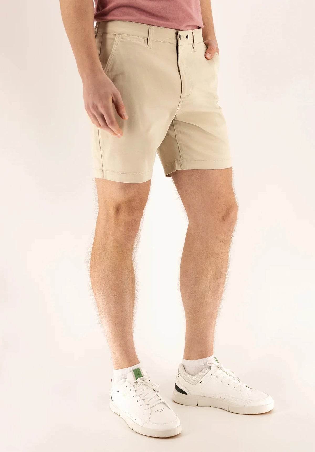 DEVIL DOG Mens Shorts Devil-Dog Chino Short 7" - Brown Rice || David's Clothing