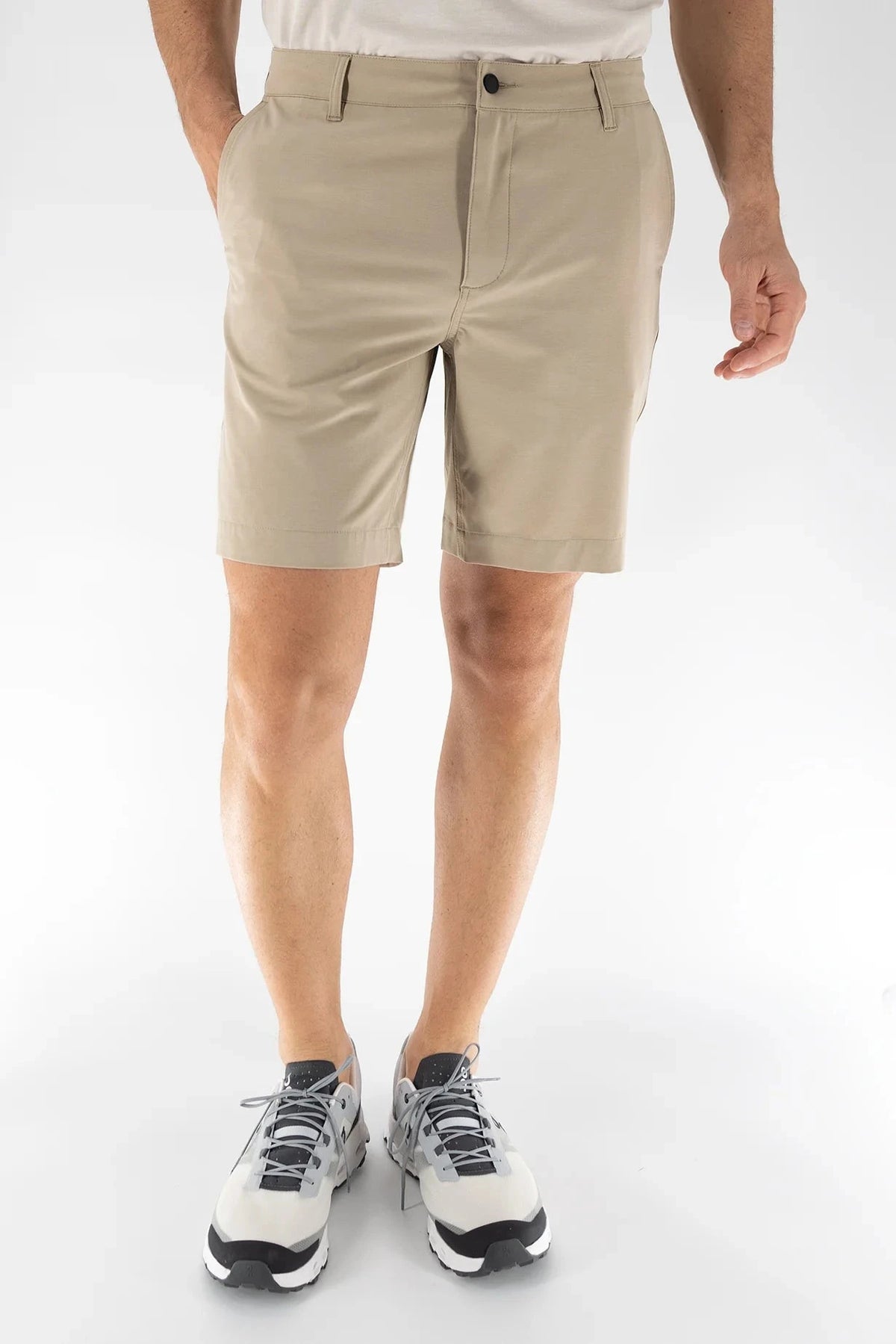 DEVIL DOG Mens Shorts Devil Dog Hybrid Short 8" - Sand || David's Clothing