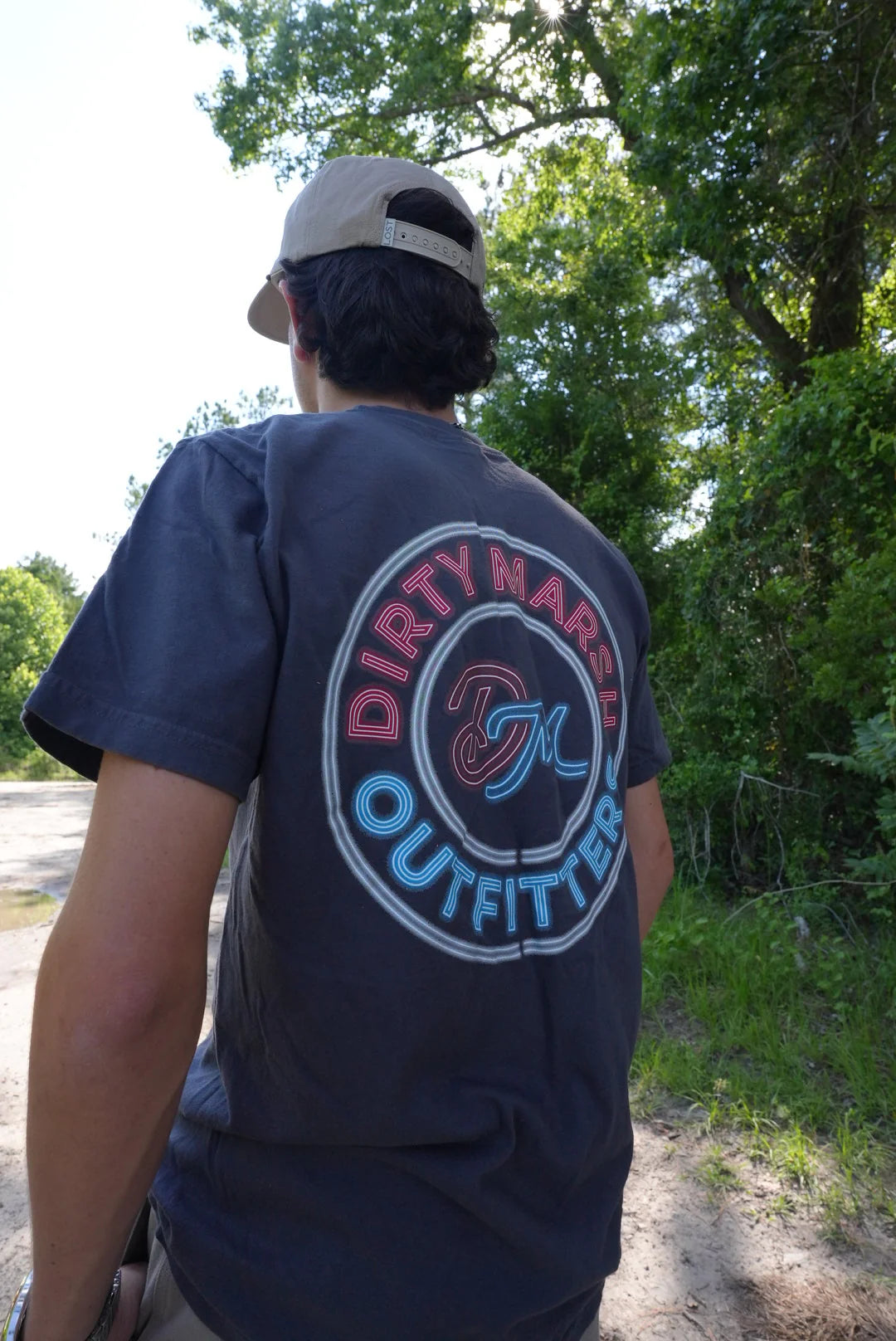 DIRTYMARSH Men's Tees Dirty Marsh Circle Neon