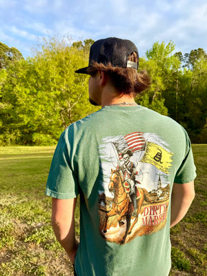 DIRTYMARSH Men's Tees Dirty Marsh Patriot Skelly Tee