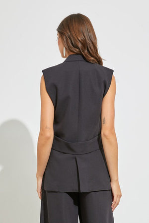 DO+BE Women's Top Vest Blazer || David's Clothing
