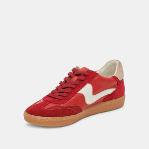 DOLCE VITA Women's Shoes Dolce Vita Notice Sneakers Crimson Suede || David's Clothing 