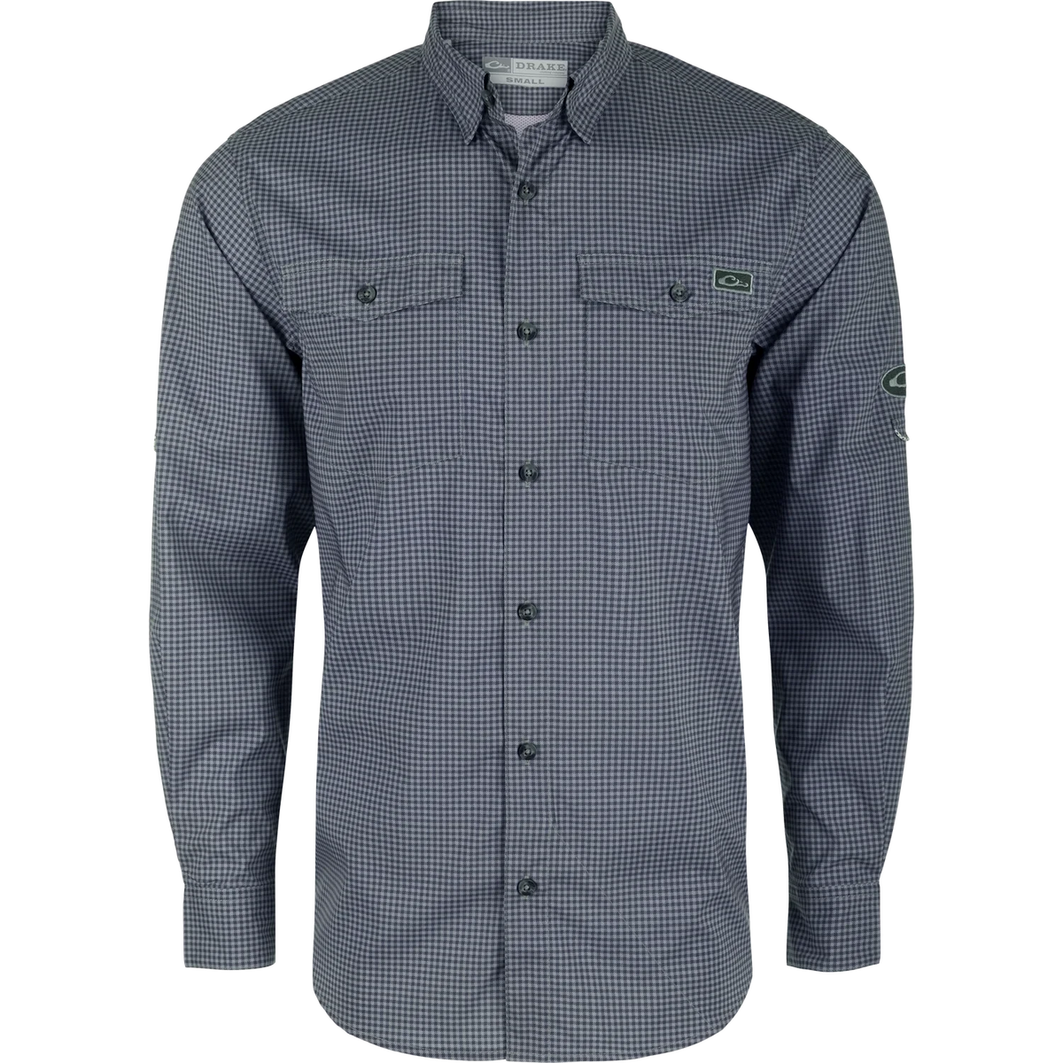 DRAKE CLOTHING CO. Men's Sport Shirt Drake Frat Gingham Check Button-Down Long Sleeve Shirt || David's Clothing