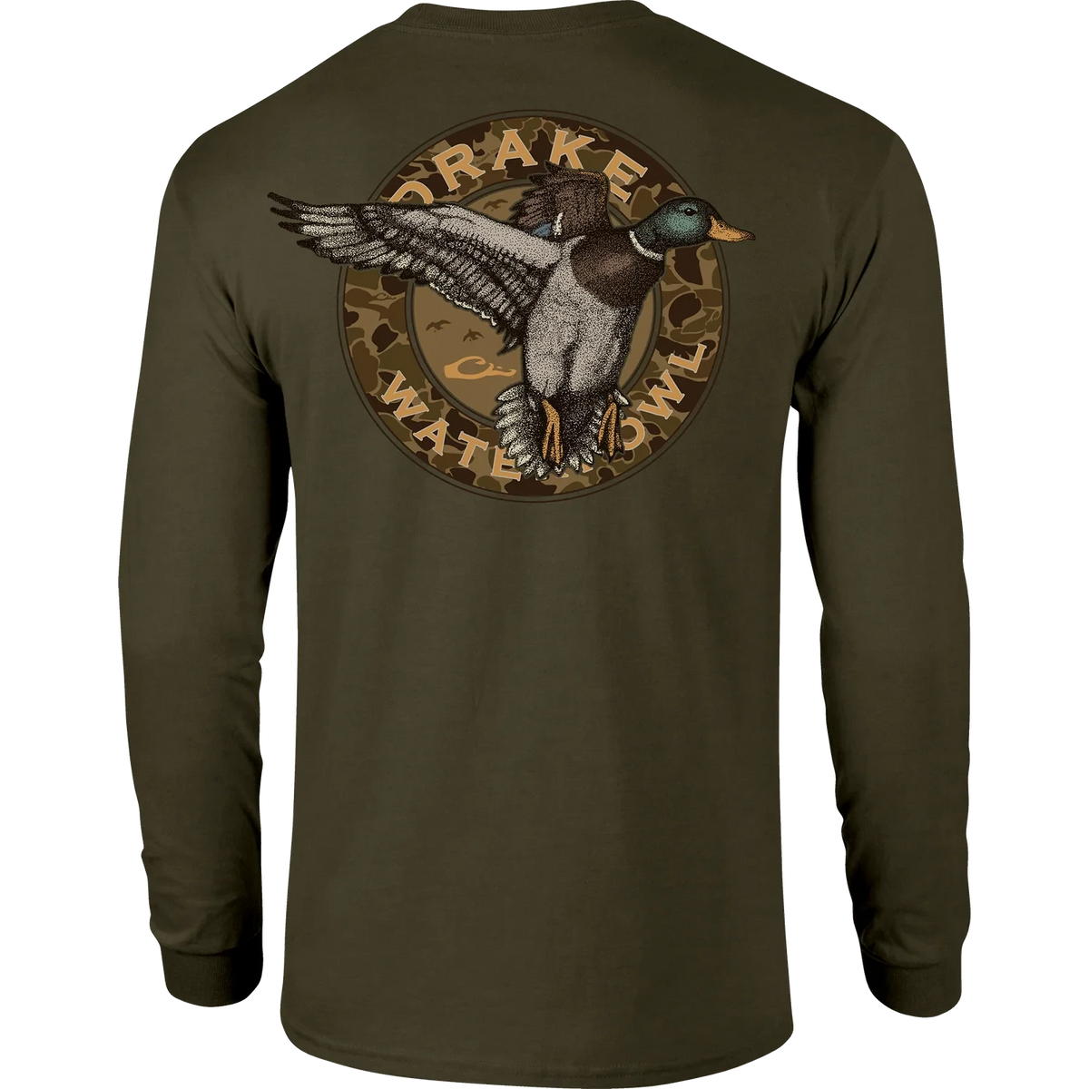 DRAKE CLOTHING CO. Men's Tees Drake Circle Mallard Long Sleeve T-Shirt