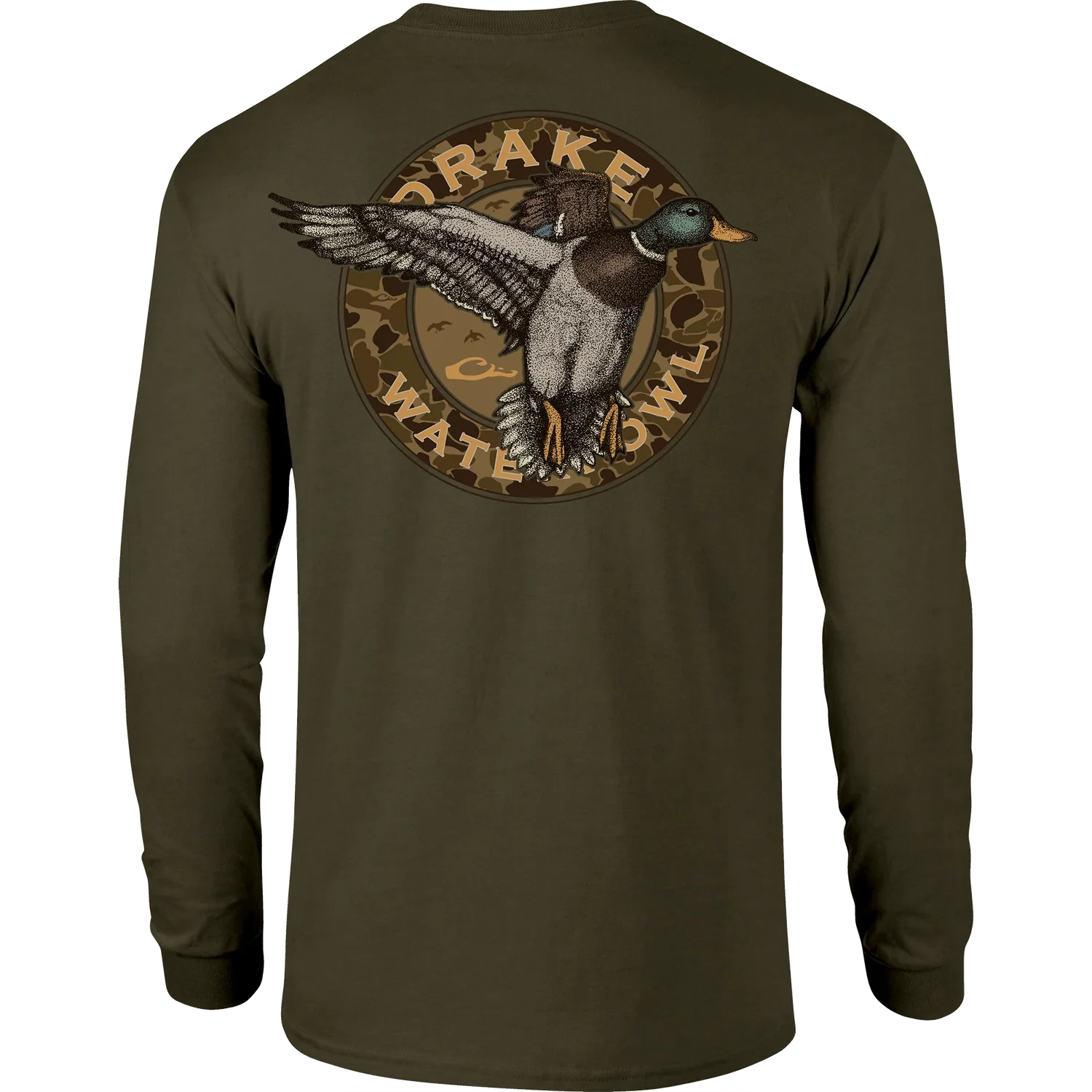 DRAKE CLOTHING CO. Men's Tees Drake Circle Mallard Long Sleeve T-Shirt