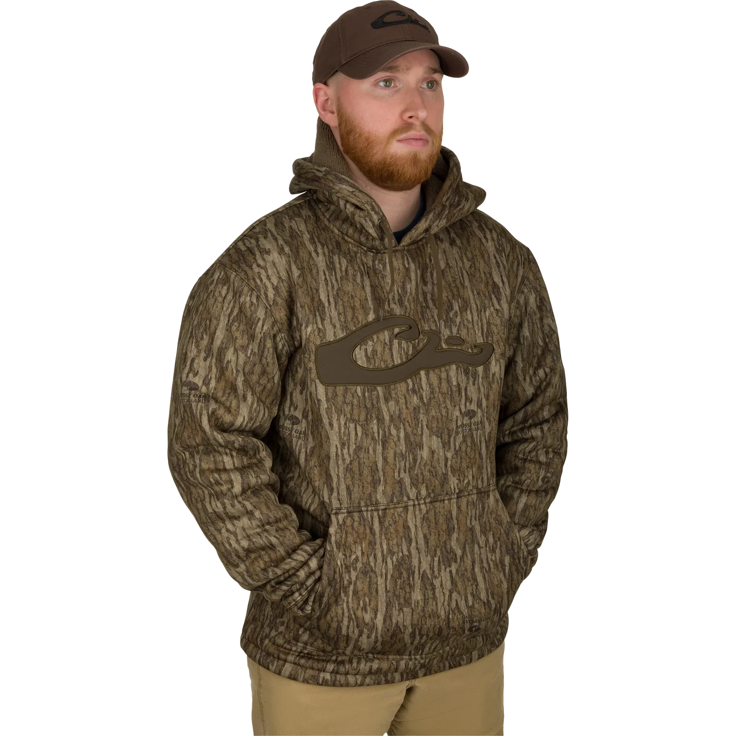 DRAKE CLOTHING CO. Mens Jackets BOTTOMLAND CAMO / S Drake LST Silencer Fleece-Lined Hoodie || David's Clothing DW2880006