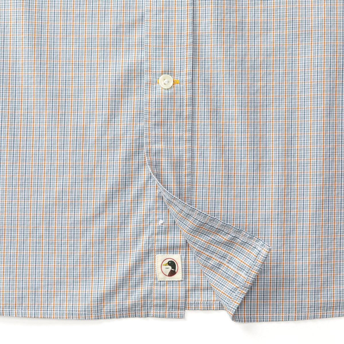 DUCK HEAD Men's Sport Shirt Duck Head Cotton Cashmere Poplin Sport Shirt Rollins Plaid