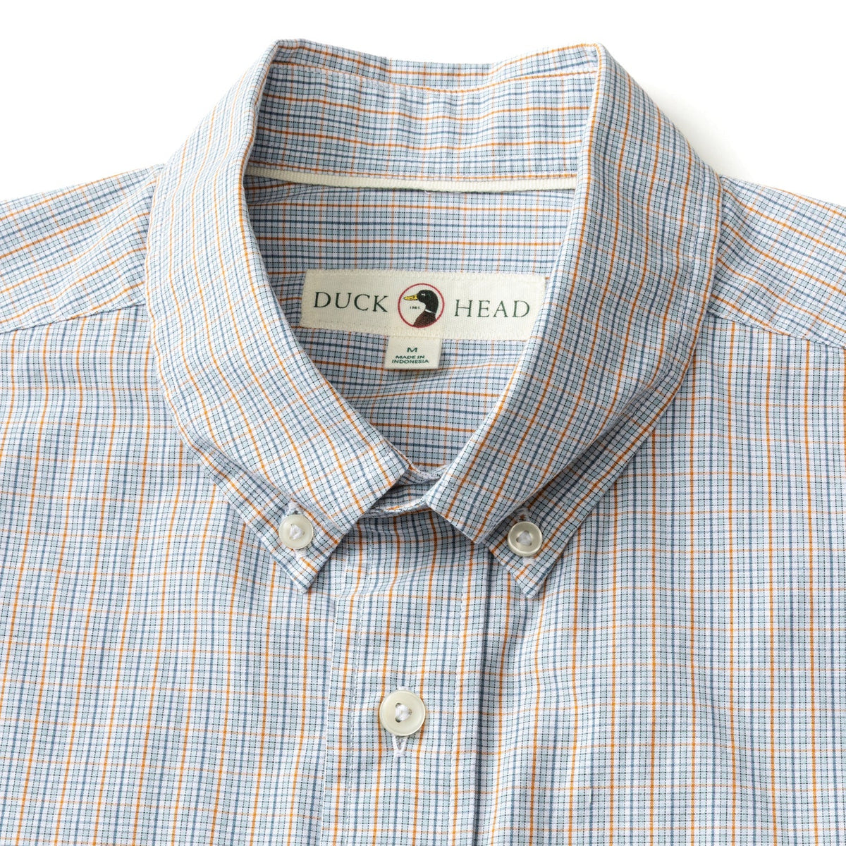 DUCK HEAD Men's Sport Shirt Duck Head Cotton Cashmere Poplin Sport Shirt Rollins Plaid