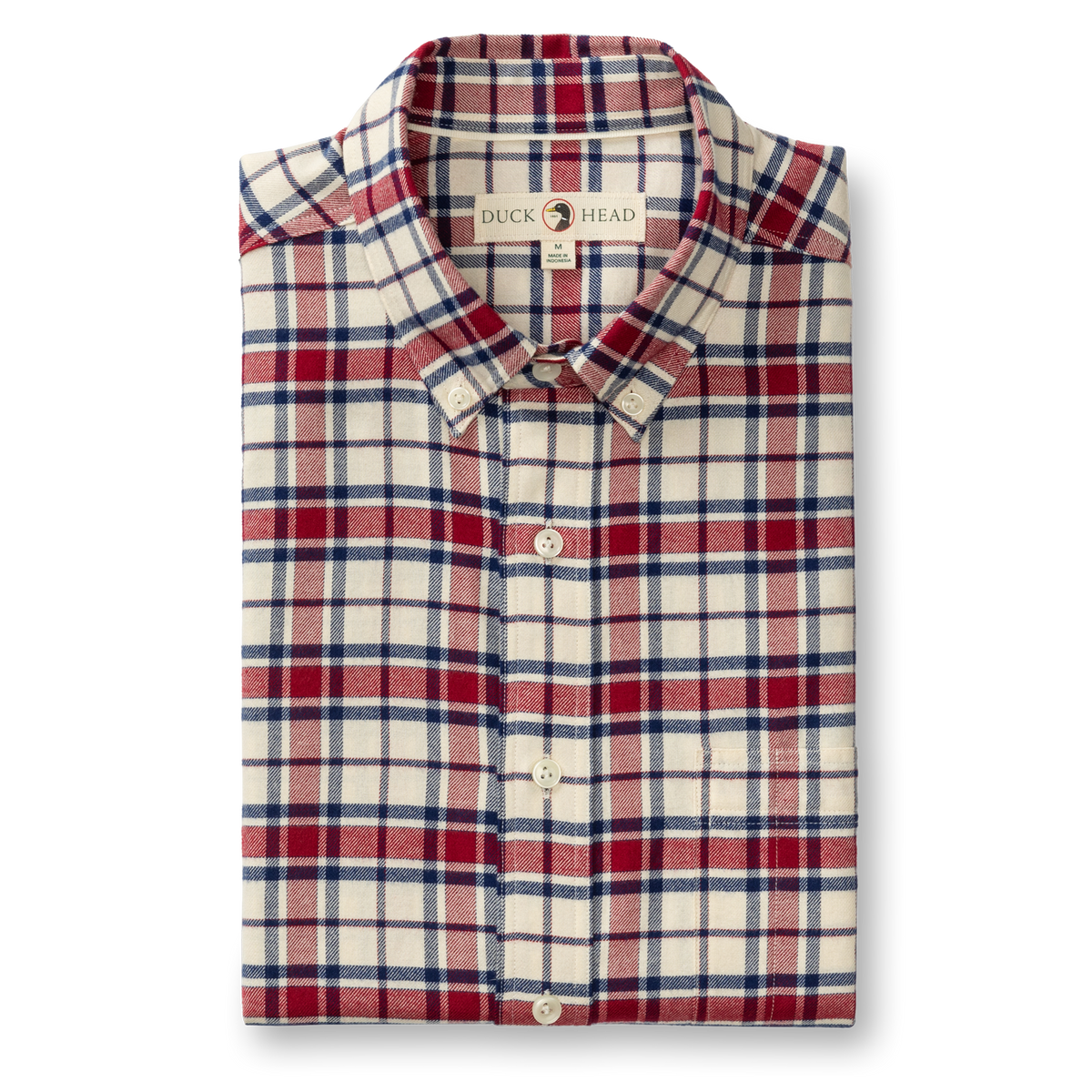 DUCK HEAD Men's Sport Shirt Duck Head Cotton Flannel Sport Shirt