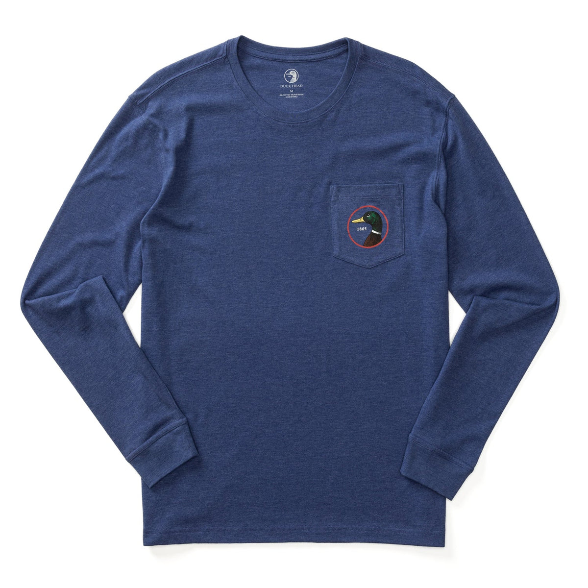 DUCK HEAD Men's Tees Duck Head Logo Long Sleeve T-Shirt