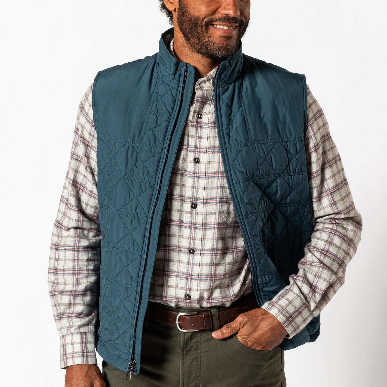 DUCK HEAD Mens Jackets ORION BLUE / M Duck Head Fremont Sport Performance Quilted Vest D51034968