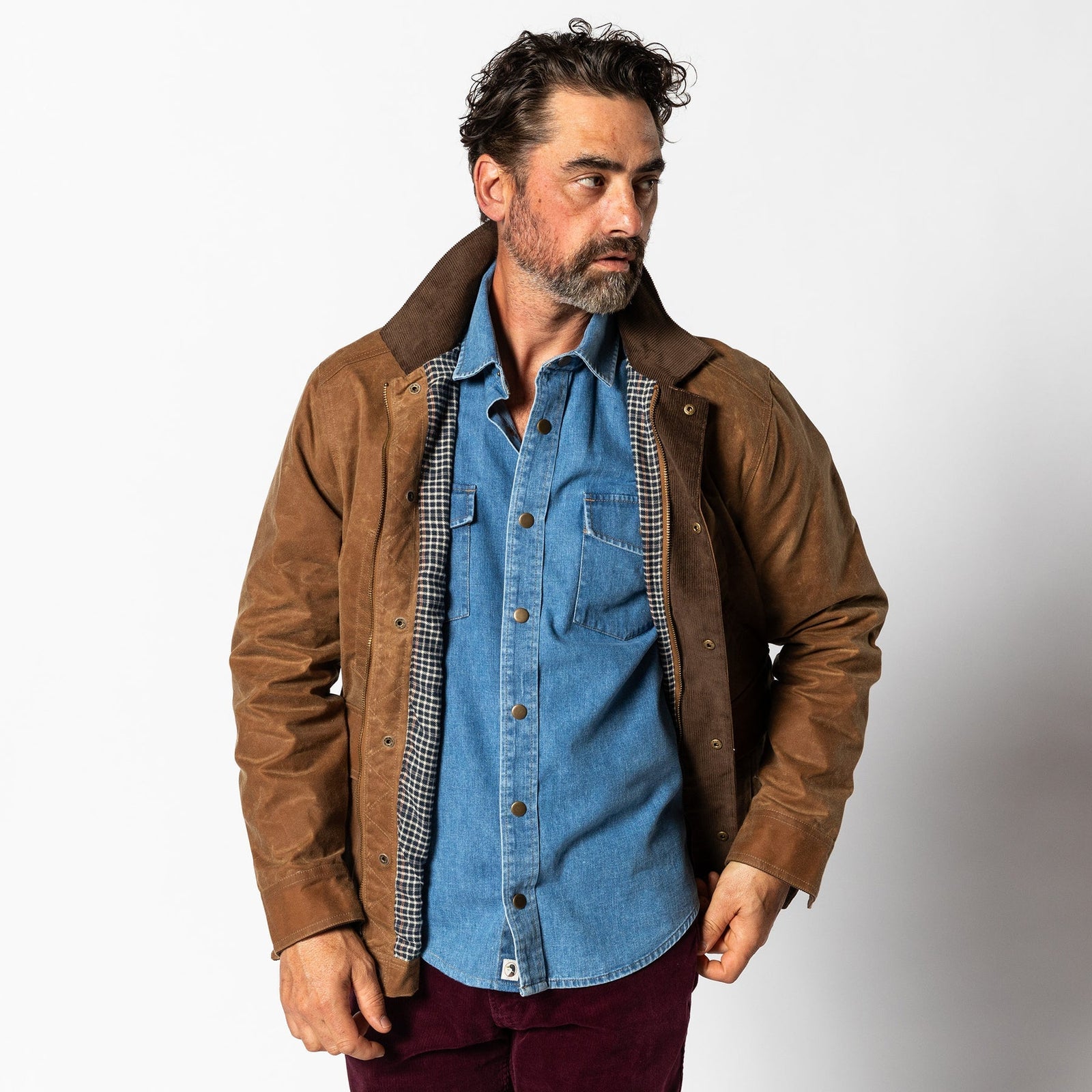 DUCK HEAD Mens Jackets Duck Head Waxed Duck Canvas Jacket