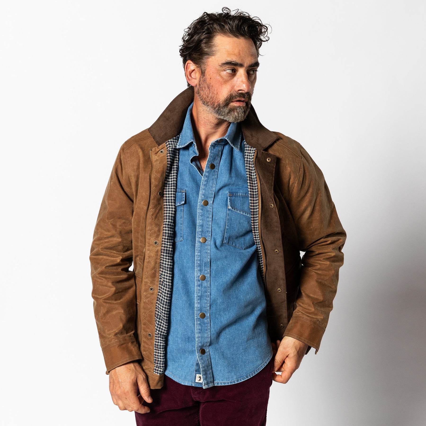 DUCK HEAD Mens Jackets Duck Head Waxed Duck Canvas Jacket