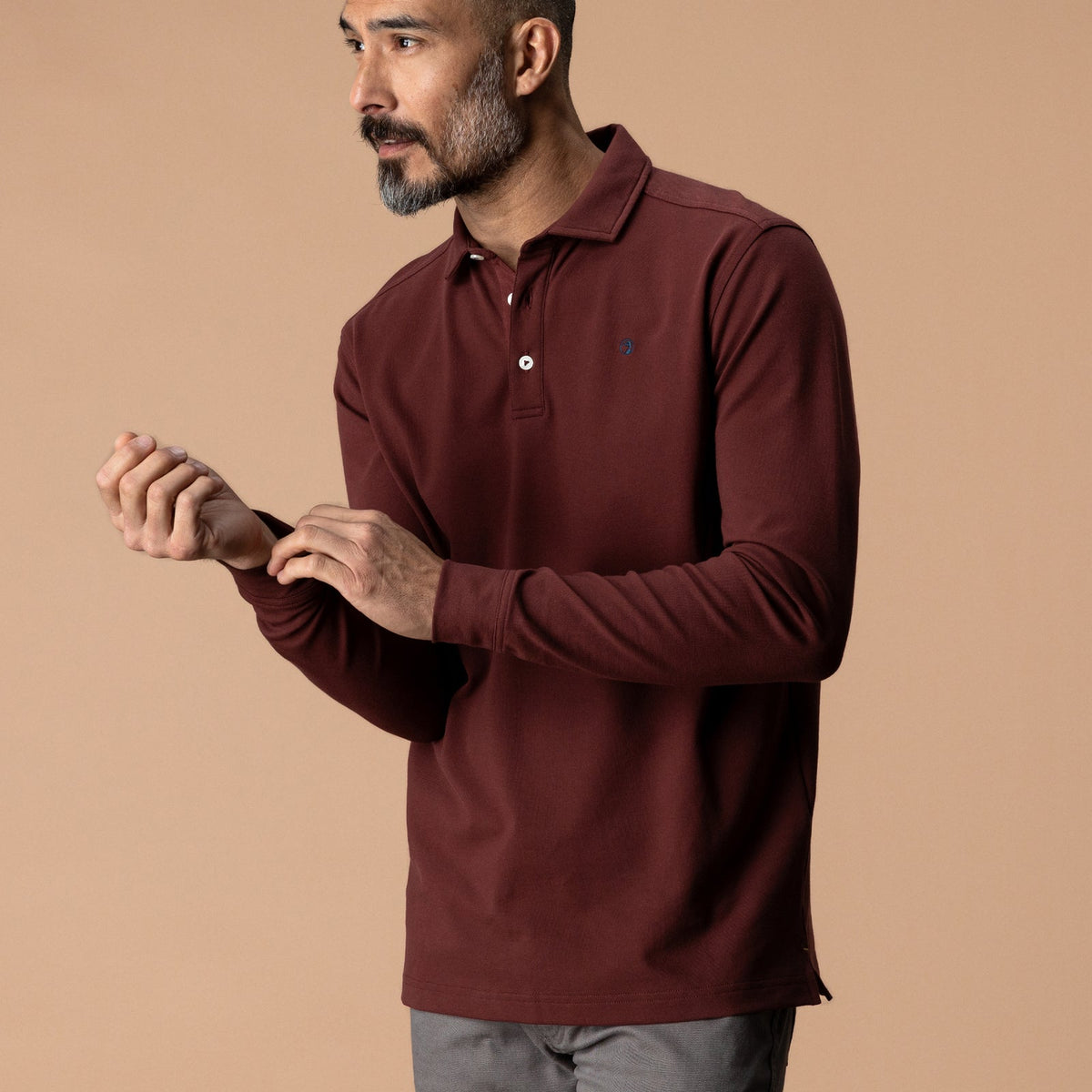DUCKHEAD Men's Polo BURGUNDY BROWN / S Duck Head Hanover Pima Cotton Pique Polo D21198274