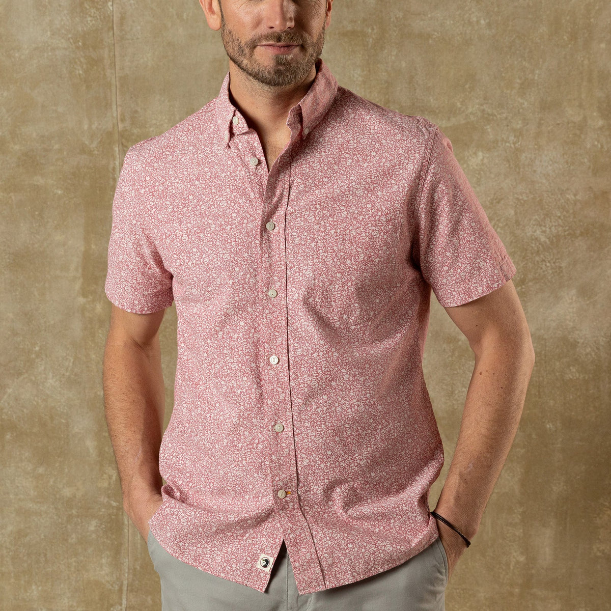 DUCKHEAD Men's Sport Shirt Duck Head Cotton Chambray Sport Shirt