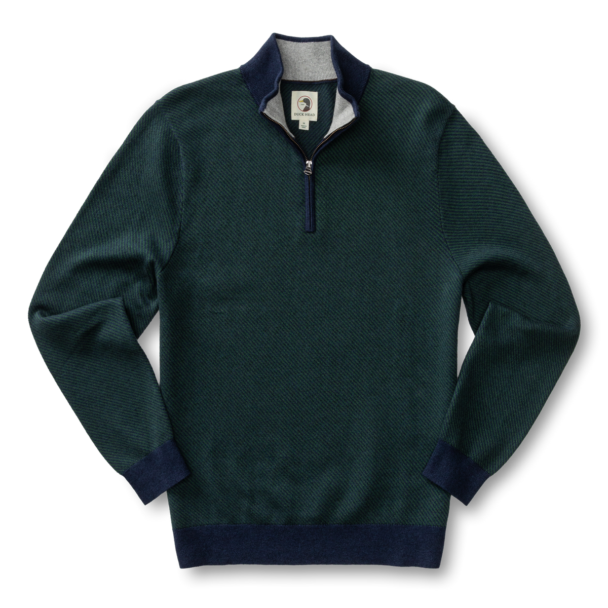 DUCKHEAD Men's Sweaters Duck Head Ridley Cotton Cashmere 1/4 Zip Sweater