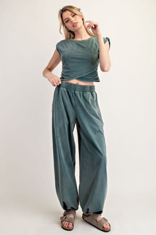 ee:some Women's Pants Solid Pocket Jogger Sweatpants || David's Clothing