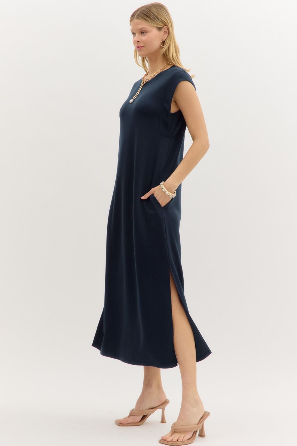 solid knit dresses New Winter Knit Dresses Women Turtleneck Style Straight Long Dress Autumn Solid Full Sleeve Thick Casual Vestidos Lady - Brown l