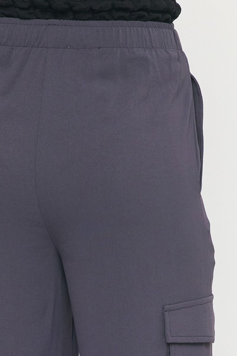 ENTRO INC Women's Pants High Waisted Utility Wide Leg Pants || David's Clothing