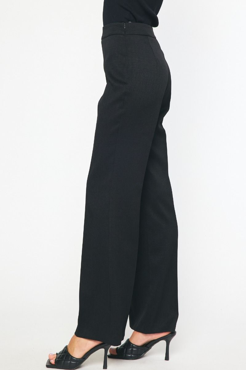 High Waisted Wide Leg Dress Pants - Black / S High Waisted Wide Leg Dress Pants - Black / S