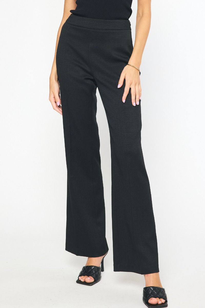 High Waisted Wide Leg Dress Pants - Black / S High Waisted Wide Leg Dress Pants - Black / S