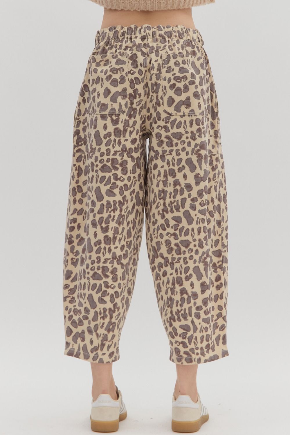 Leopard Print Pull-on Balloon Pants || David's Clothing Leopard Print Pull-on Balloon Pants || David's Clothing