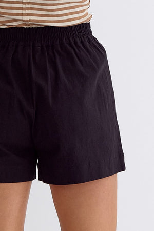 ENTRO INC Women's Shorts Solid High Waisted Shorts || David's Clothing