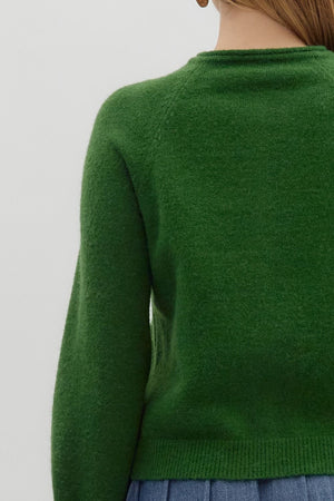 ENTRO INC Women's Sweaters Solid Long Sleeve Sweater Knit Cardigan