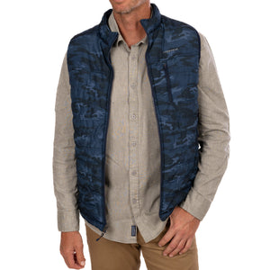 FISH HIPPIE Men's Outerwear Fish Hippie Reversible Brooker Quilted Vest || David's Clothing