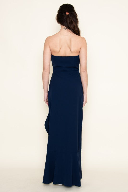 FORE COLLECTION Women's Dresses Sweetheart Strapless Ruffle Maxi