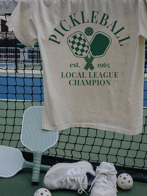 FRIDAY AND SATUR Women's Tee Friday + Saturday PickleBall Local League Tee || David's Clothing