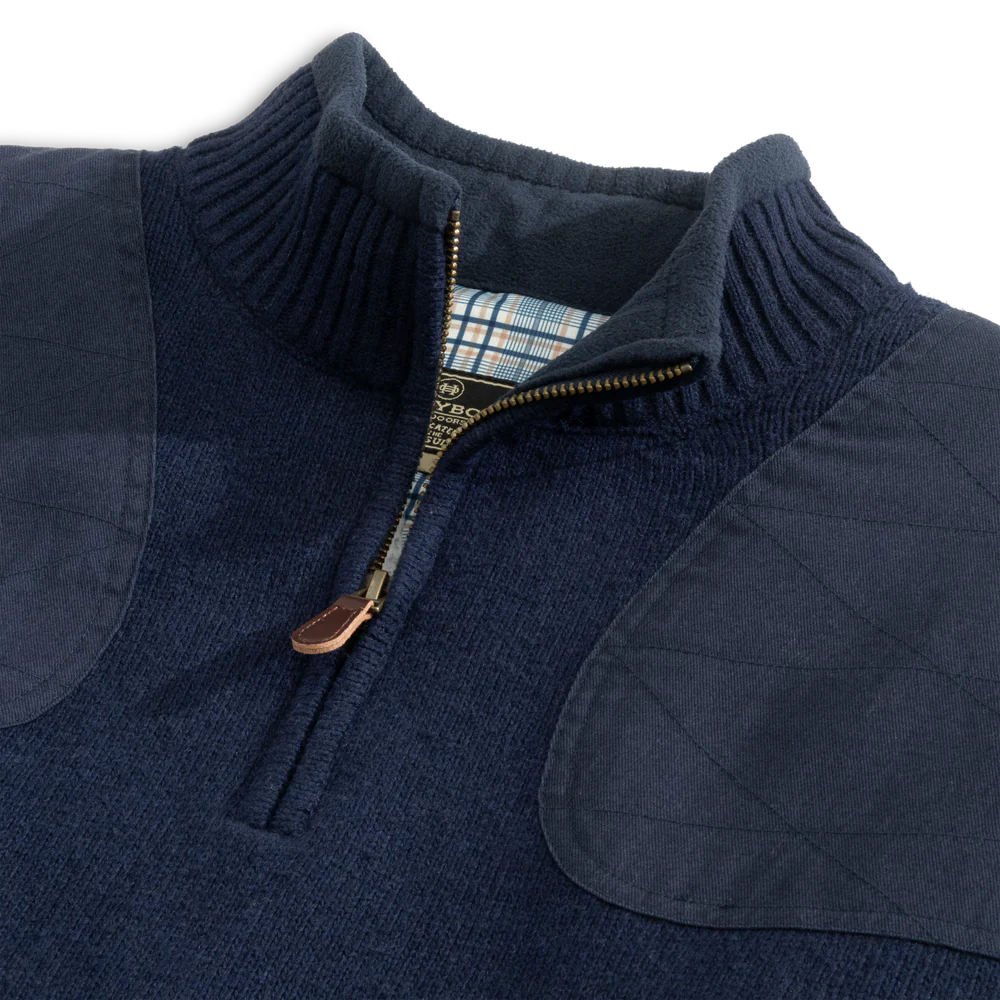 HEYBO OUTDOORS Men's Outerwear Heybo Uplander 1/4 Zip: Navy || David's Clothing