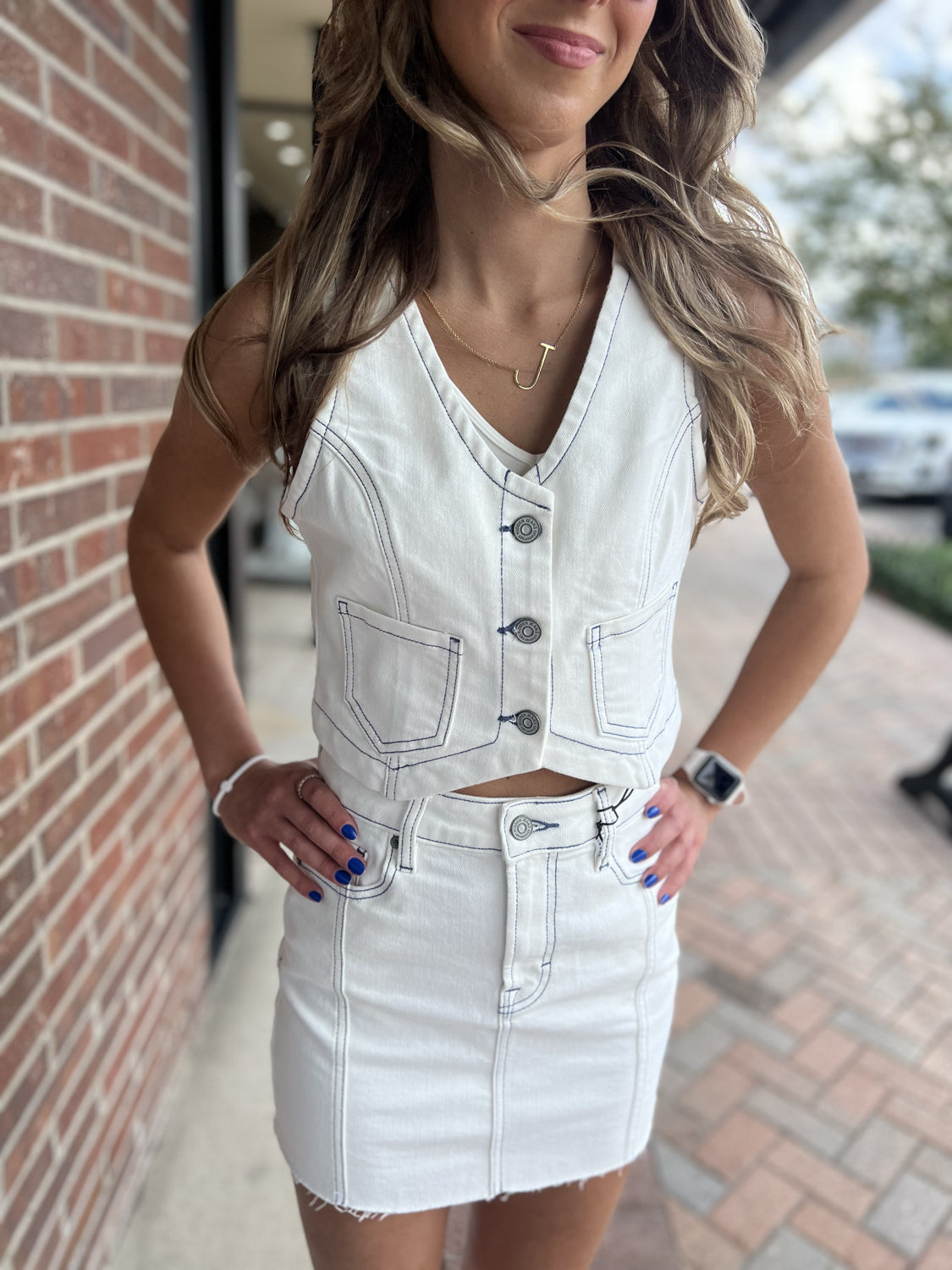 HIDDEN JEANS Women's Top PEARL / XS Cheetah Print Cropped Fitted Vest || David's Clothing HD233V-PRL