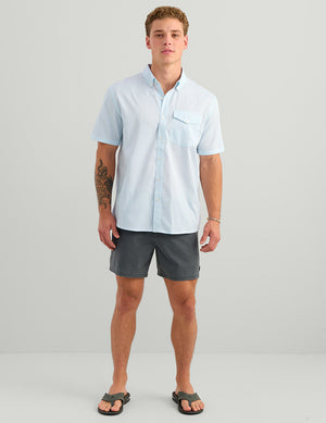 HUK FISHING Men's Sport Shirt Huk Chatham Seersucker Shirt
