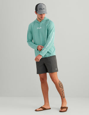 HUK FISHING Men's Tees Huk Airweight Long Sleeve Hoodie