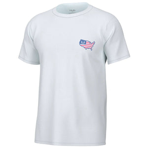 HUK FISHING Men's Tees Huk American Flag Tee || David's Clothing
