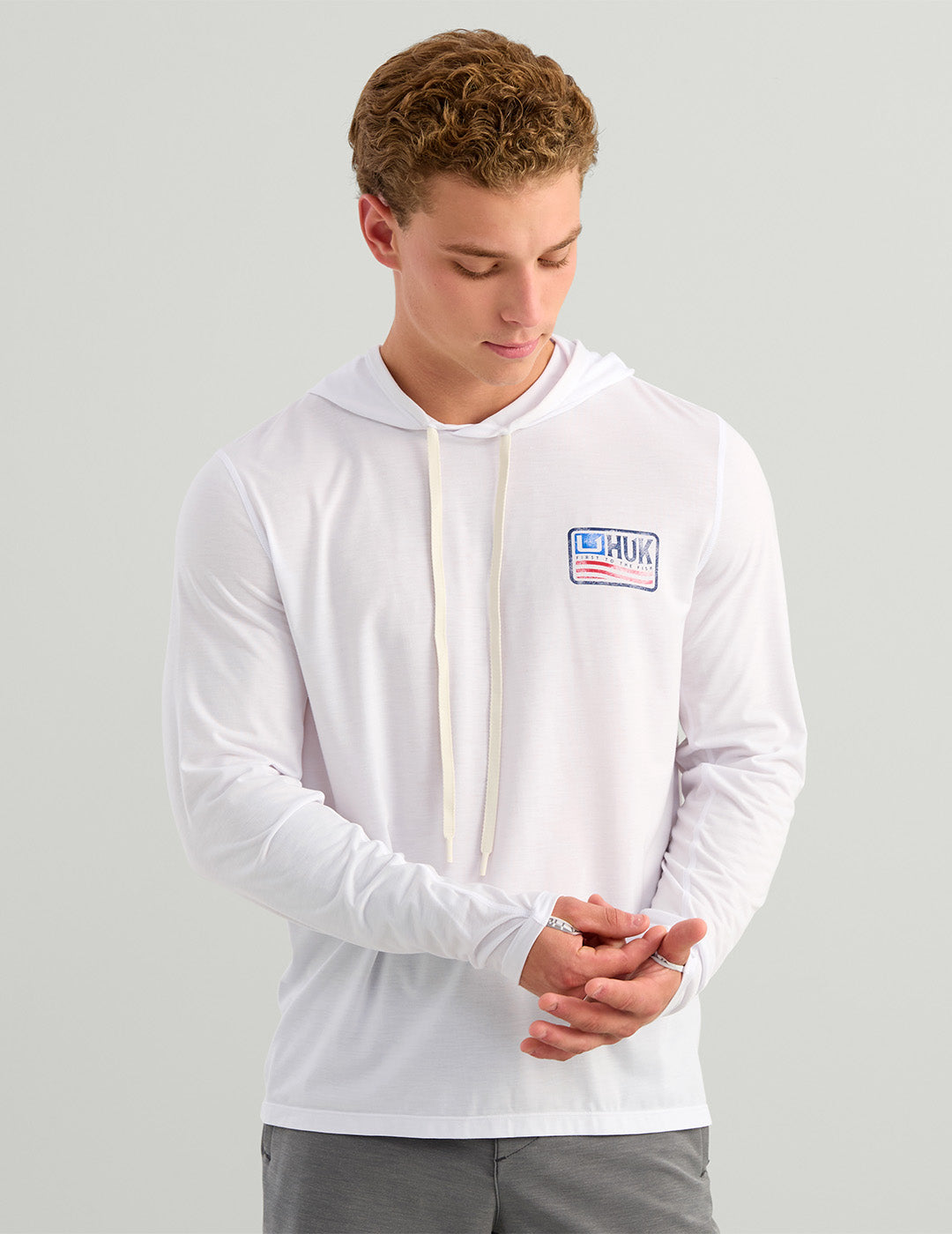 HUK FISHING Men's Tees Huk Drift Performance Hoodie Tee